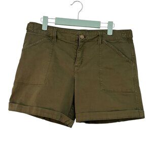 Sanctuary Rolled Cuff Olive Green Shorts Size 30
